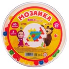 Мозаика круглая «Маша и Медведь», 80 фишек, 4 цвета - фото 9570288