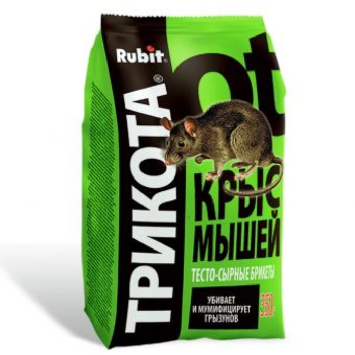 Тесто-брикеты от крыс и мышей, Rubit, приманка, 350 г - Фото 1