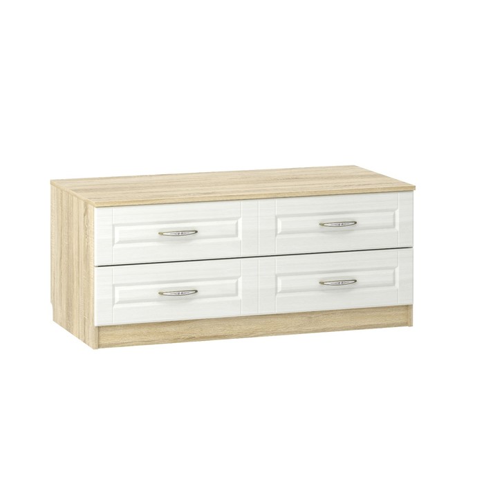 Тумба под ТВ Оливия, 1202×578×512, цвет белое дерево / дуб сонома - Фото 1