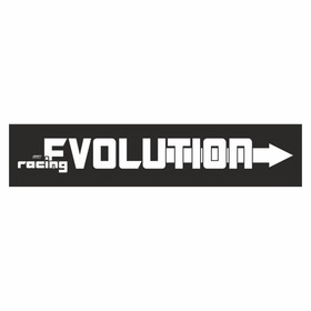 Полоса на лобовое стекло "EVOLUTION", черная, 1220 х 270 мм