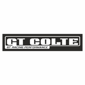 Полоса на лобовое стекло "GT COLTE", черная, 1220 х 270 мм