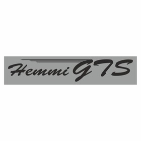 Полоса на лобовое стекло "Hemmi GTS", серебро, 1220 х 270 мм