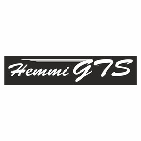 Полоса на лобовое стекло "Hemmi GTS", черная, 1220 х 270 мм