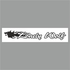 Полоса на лобовое стекло "Lonely Wolf", белая, 1220 х 270 мм - фото 291494782