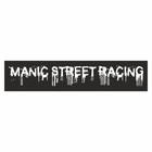 Полоса на лобовое стекло "MANIC STREET RACING", черная, 1220 х 270 мм - фото 291494786