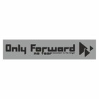 Полоса на лобовое стекло "Only Forward", серебро, 1220 х 270 мм - фото 291494804