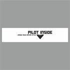 Полоса на лобовое стекло "PILOT INSIDE", белая, 1220 х 270 мм - фото 291494809