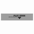 Полоса на лобовое стекло "PILOT INSIDE", серебро, 1220 х 270 мм 9341809 - фото 302412312