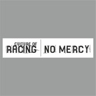 Полоса на лобовое стекло "RACING NO MERCY", белая, 1220 х 270 мм 9341832 - фото 302412335