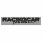 Полоса на лобовое стекло "RACINGCAR fastest", серебро, 1220 х 270 мм - фото 146541