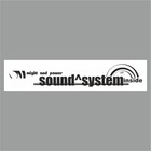 Полоса на лобовое стекло "SOUND SYSTEM", белая, 1220 х 270 мм 9341856 - фото 314231417