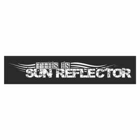 Полоса на лобовое стекло "SUN REFLECTOR", черная, 1220 х 270 мм
