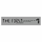 Полоса на лобовое стекло "THE FIRST", серебро, 1220 х 270 мм - фото 291494879