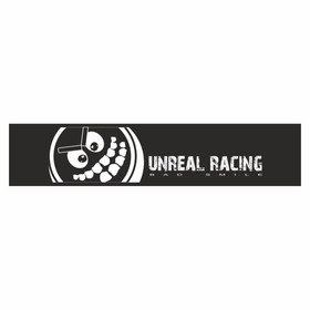 Полоса на лобовое стекло "Unreal Racing", черная, 1220 х 270 мм