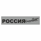 Полоса на лобовое стекло "РОССИЯ вперед чемпион", серебро, 1220 х 270 мм - фото 291494918