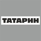 Полоса на лобовое стекло "ТАТАРИН", белая, 1220 х 270 мм - фото 291494923