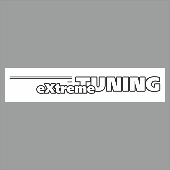 Полоса на лобовое стекло "Extreme TUNING", белая, 1300 х 170 мм - Фото 1