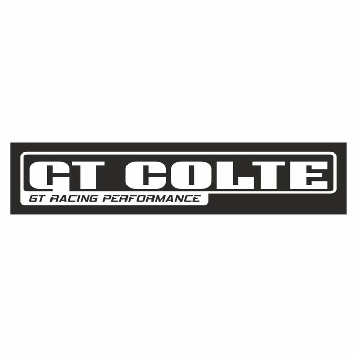 Полоса на лобовое стекло "GT COLTE", черная, 1300 х 170 мм - Фото 1