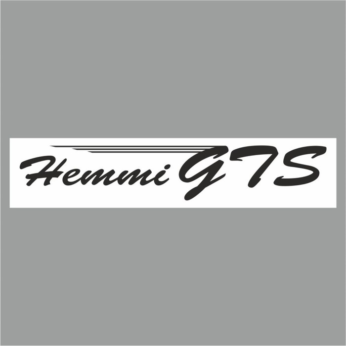 Полоса на лобовое стекло "Hemmi GTS", белая, 1300 х 170 мм - Фото 1