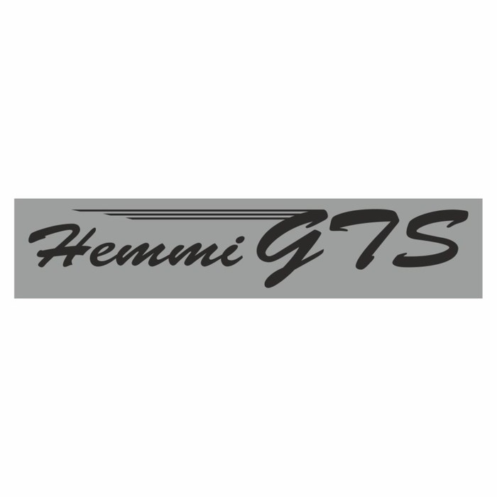 Полоса на лобовое стекло "Hemmi GTS", серебро, 1300 х 170 мм - Фото 1