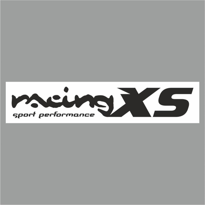 Полоса на лобовое стекло "RACING XS", белая, 1300 х 170 мм - Фото 1