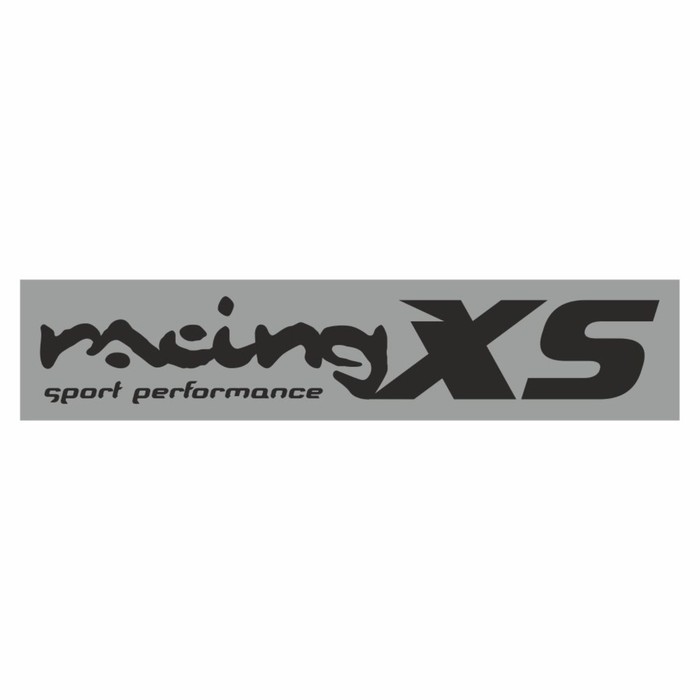 Полоса на лобовое стекло "RACING XS", серебро, 1300 х 170 мм - Фото 1