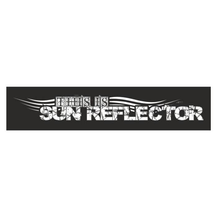 Полоса на лобовое стекло "SUN REFLECTOR", черная, 1300 х 170 мм - Фото 1