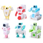 УЦЕНКА (мятая, разводы на упаковке) Набор роботов «Алфавит», трансформируется, световые и звуковые эффекты, 6 букв, собираются в 1 робота - Фото 2