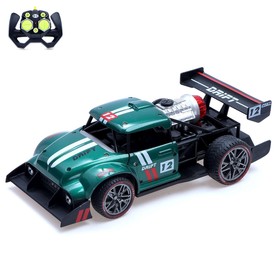 {{photo.Alt || photo.Description || 'УЦЕНКА Машинка на пульте управления «Хот-род», радиоуправление, эффект дыма, свет и звук, работает от аккумулятора, зелёная'}}