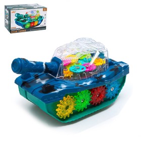 {{photo.Alt || photo.Description || 'УЦЕНКА Танк «Шестерёнки», световые и звуковые эффекты, работает от батареек'}}