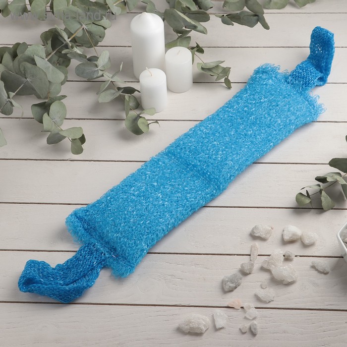 Мочалка-лента для тела массажная PRIDE «Сурская», 49×11 см, цвет МИКС - Фото 1