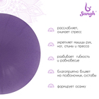 УЦЕНКА Мяч для йоги и пилатеса Sangh, d=25 см, 130 г, фиолетовый - Фото 2