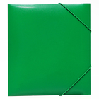 Папка на резинке А5, 500 мкм, Calligrata, корешок 30 мм, тиснение "песок", зелёная - Фото 2