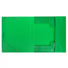Папка на резинке А5, 500 мкм, Calligrata, корешок 30 мм, тиснение "песок", зелёная - Фото 4