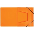 Папка на резинке А5, 500 мкм, Calligrata, корешок 30 мм, неон, оранжевая - Фото 2