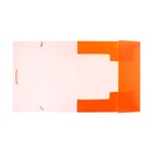 Папка на резинке А5, 500 мкм, Calligrata, корешок 30 мм, неон, оранжевая - Фото 4