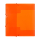 Папка на резинке А5, 500 мкм, Calligrata, корешок 30 мм, неон, оранжевая - Фото 5