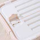 Ящик для хранения со створками «Сплит», 10 л, 25,5×38×17,6 см, цвет молочный - Фото 5