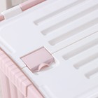 Ящик для хранения со створками «Сплит», 16 л, 25,5×38×25,5 см, цвет розовый - Фото 4