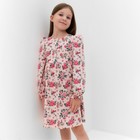 Платье для девочки, цвет розовый/розы, рост 104 см - фото 10057083