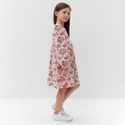 Платье для девочки, цвет розовый/розы, рост 98 см - Фото 4