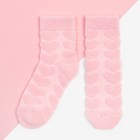 Носки для девочки махровые KAFTAN «Сердечки», размер 16-18 см, цвет розовый - фото 10057209