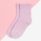 Носки для девочки махровые KAFTAN «Цветочки», р-р 16-18 см, цвет лиловый 9312836 - фото 13534418