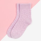 Носки для девочки махровые KAFTAN «Цветочки», размер 18-20 см, цвет лиловый - Фото 2
