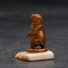 Сувенир "Медведь кроха", селенит, металл, минералы, 3х2х4 см - Фото 3