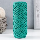 Шнур для вязания 100% полиэфир, ширина 4 мм 50м (изумруд) - Фото 1