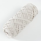 Шнур для вязания 100% полиэфир, ширина 4 мм 50м (айвори) - Фото 2