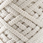 Шнур для вязания 100% полиэфир, ширина 4 мм 50м (айвори) - Фото 3