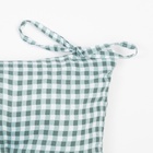 Сидушка на стул «Этель. Клеточка», 40×40 см, зелёная, 100% полиэстер 7810958