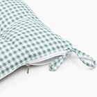 Сидушка на стул «Этель. Клеточка», 40×40 см, зелёная, 100% полиэстер 7810958